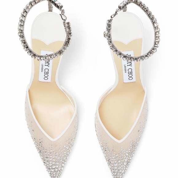 Jimmy Choo Saeda crystal-embellished pumps - Picture 2 of 5